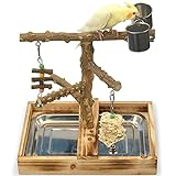 For Small and Medium Birds Toy: Perfect Size 9.5*13.5*13.5 in. Suitable for parakeet parrot cockatiel budgie conure love bird toys. Easy to Assemble and Move: All parts are in the box, you can use the screwdriver (include) to put together easily, it ...